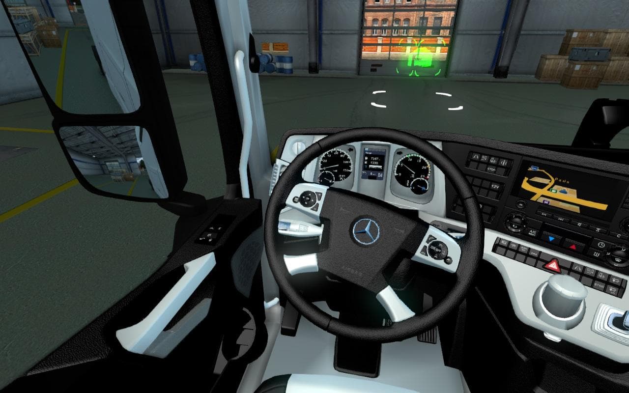 MERCEDES MP4 BLACK WIHITE INTERIOR 1.22 – Other mod for Euro Truck Simulator 2