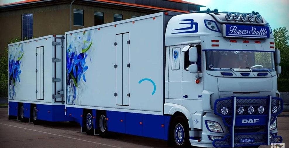 DAF XF116 FLOWER SHUTTLE – Trucks mod for Euro Truck Simulator 2
