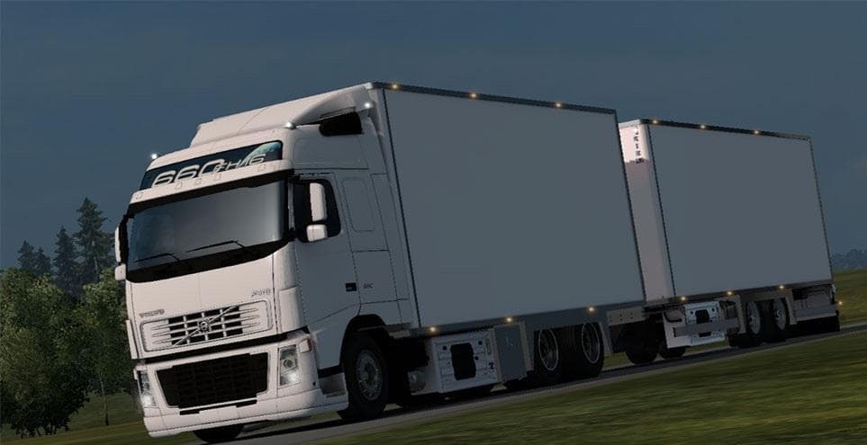 VOLVO FH16 + TANDEM – Parts mod for Euro Truck Simulator 2