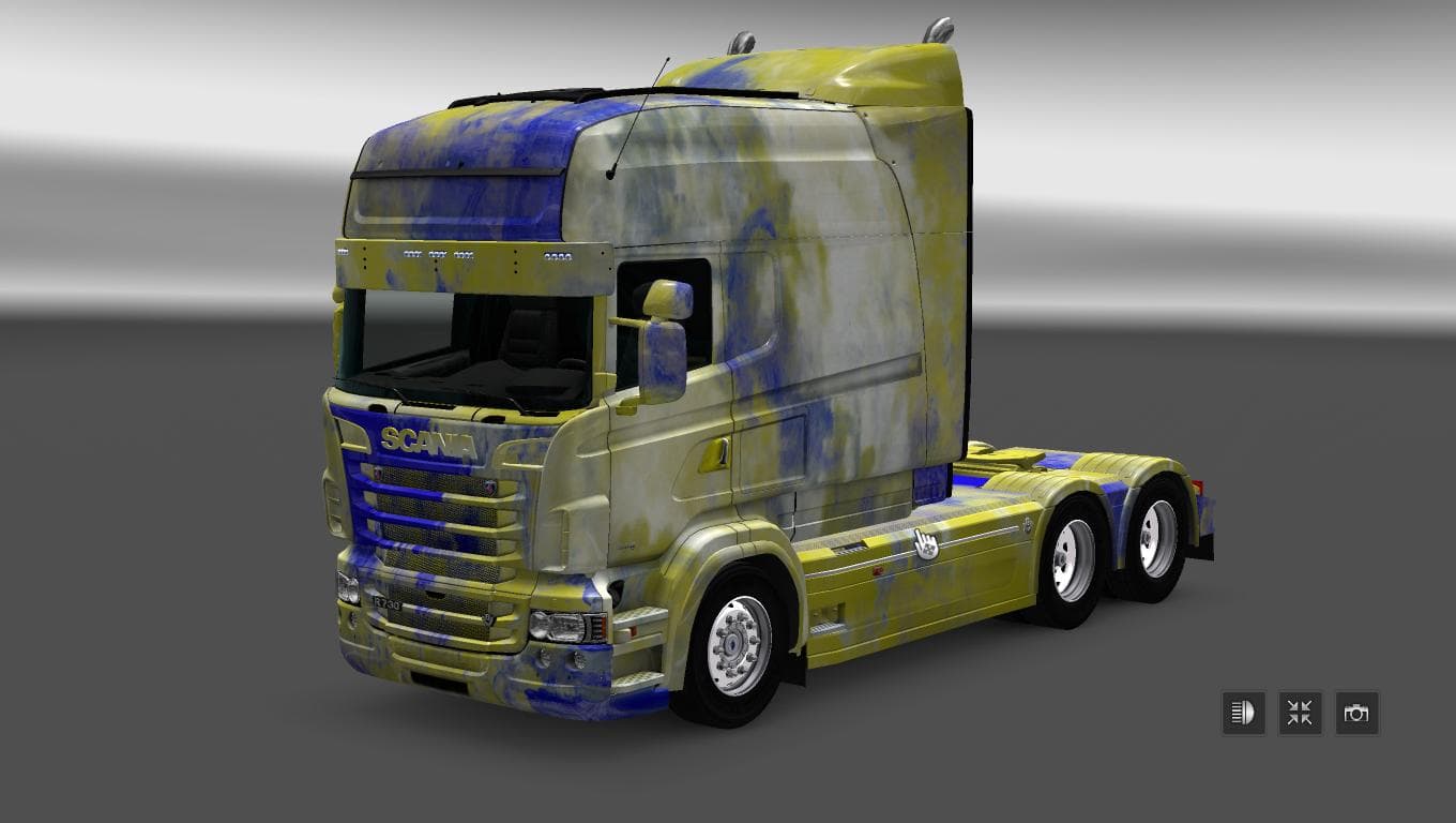 SCANIA RS & T RJL ABSTRACT SKIN – Skins mod for Euro Truck Simulator 2