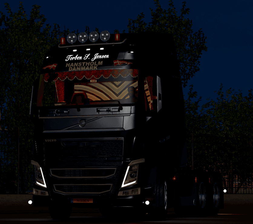 Volvo FH 2012 Torben S Jensen – Parts mod for Euro Truck Simulator 2