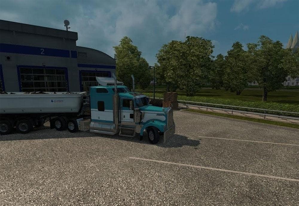 KENWORTH W900 FIXED MIRROR + WING V1 - ETS2 mods download – parts screenshot 2