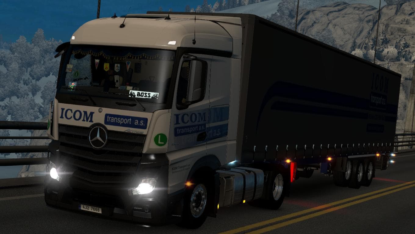 ICOM TRANSPORT MP4 COMBO SKIN 1.22.X – Skins mod for Euro Truck Simulator 2