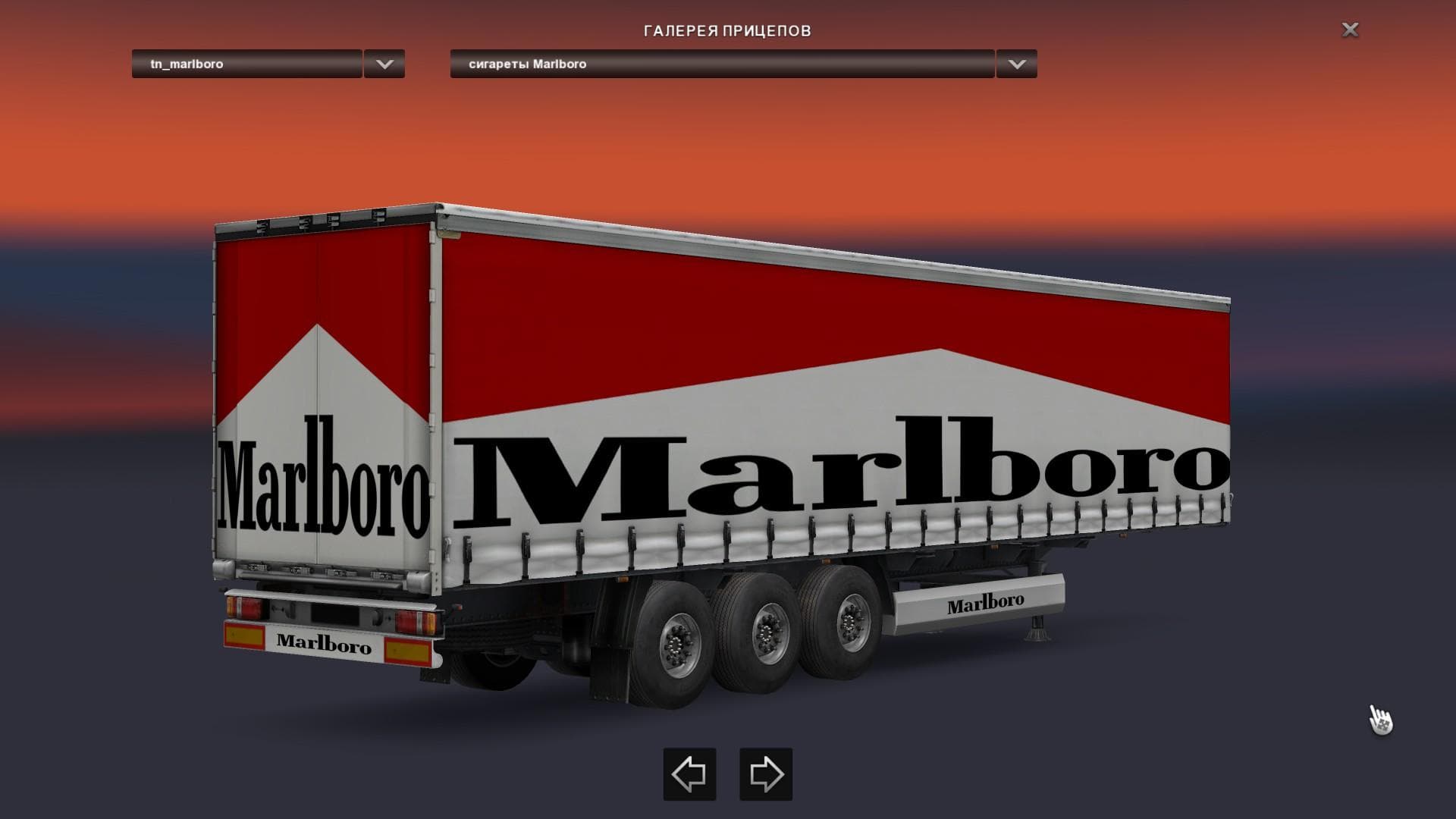 MARLBORO TRAILER - ETS2 mods download – trailers screenshot 2