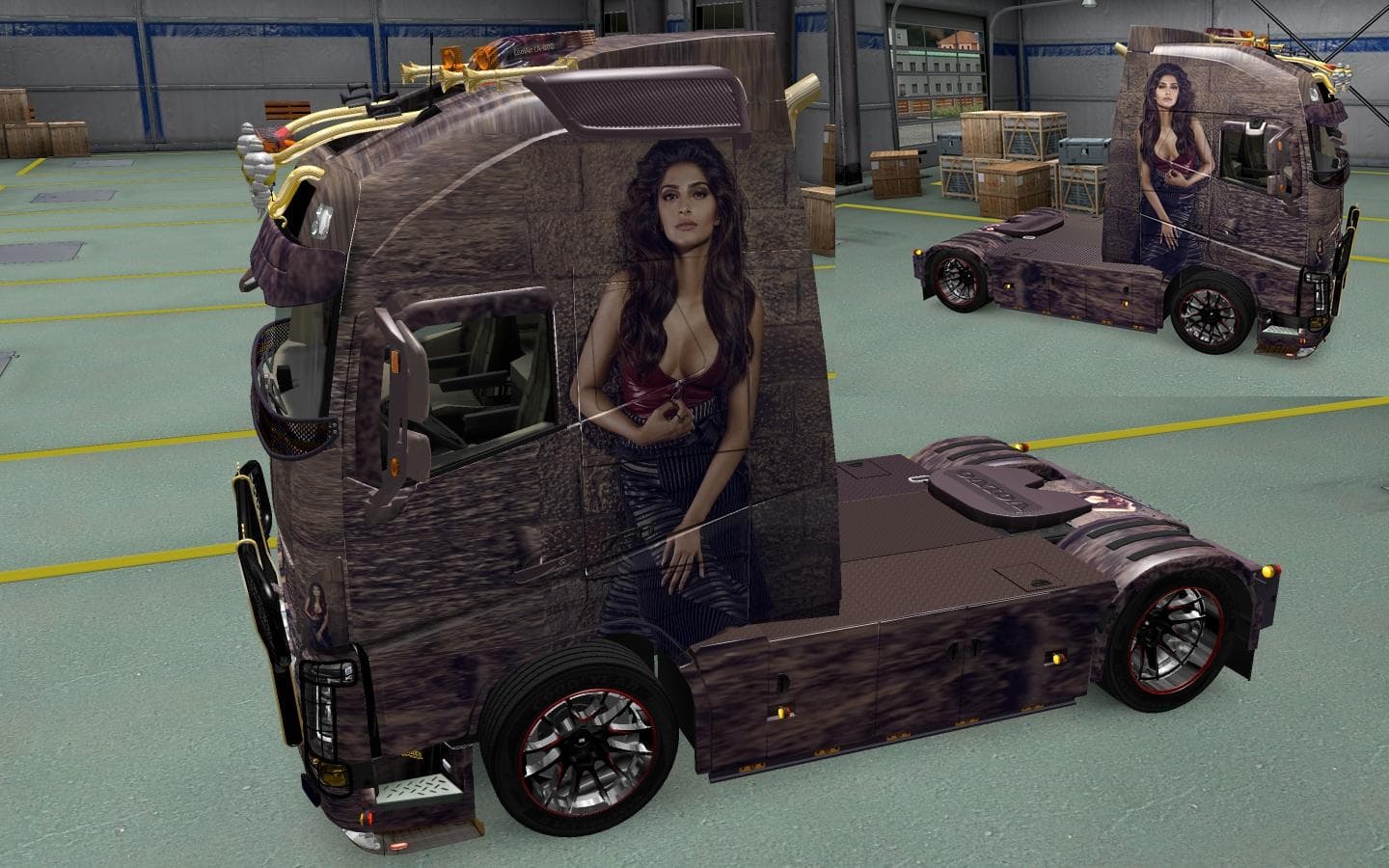 VOLVO FH 2013 GIRL SKIN – Skins mod for Euro Truck Simulator 2