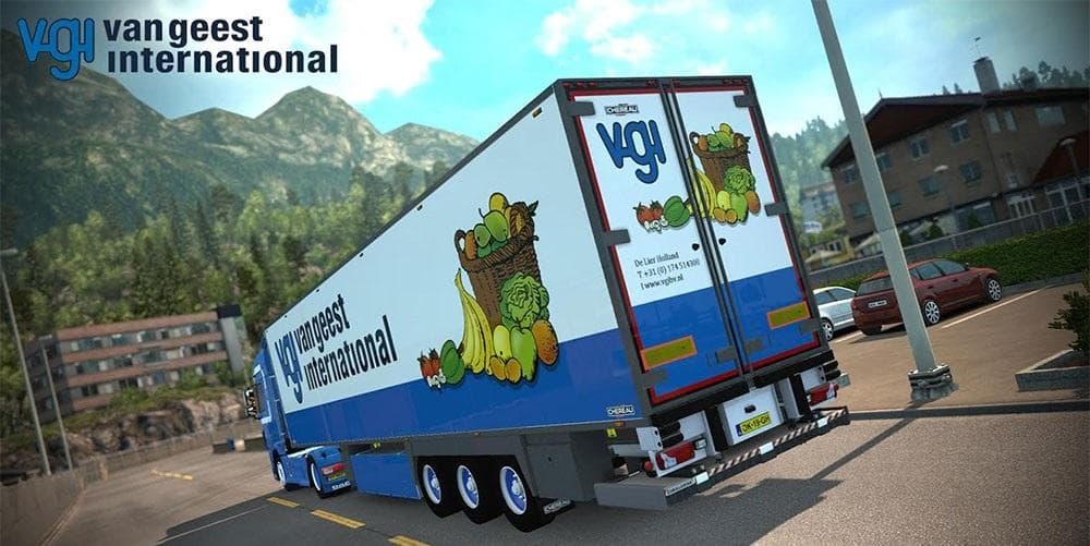 VAN GEEST INTERNATIONAL CHEREAU FRC TRAILER V1 – Trailers mod for Euro Truck Simulator 2