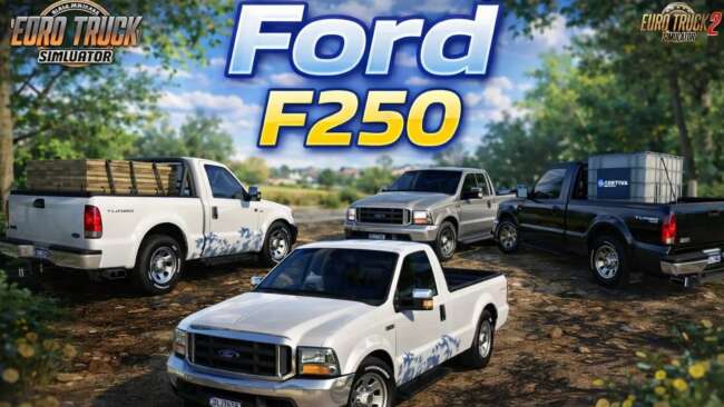 Ford F250 v1.60 – Parts mod for Euro Truck Simulator 2