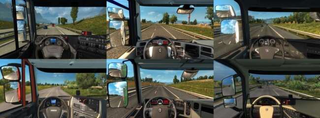 Real Interior Cams for all Trucks v1.60 – Other mod for Euro Truck Simulator 2