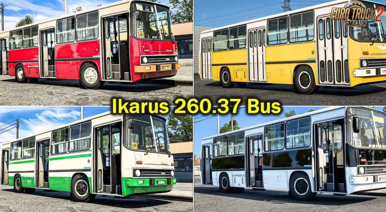 Ikarus 260.37 Bus v1.60 ETS2 - Euro Truck Simulator 2 Mods | American Truck Simulator Mods – Buses mod for Euro Truck Simulator 2