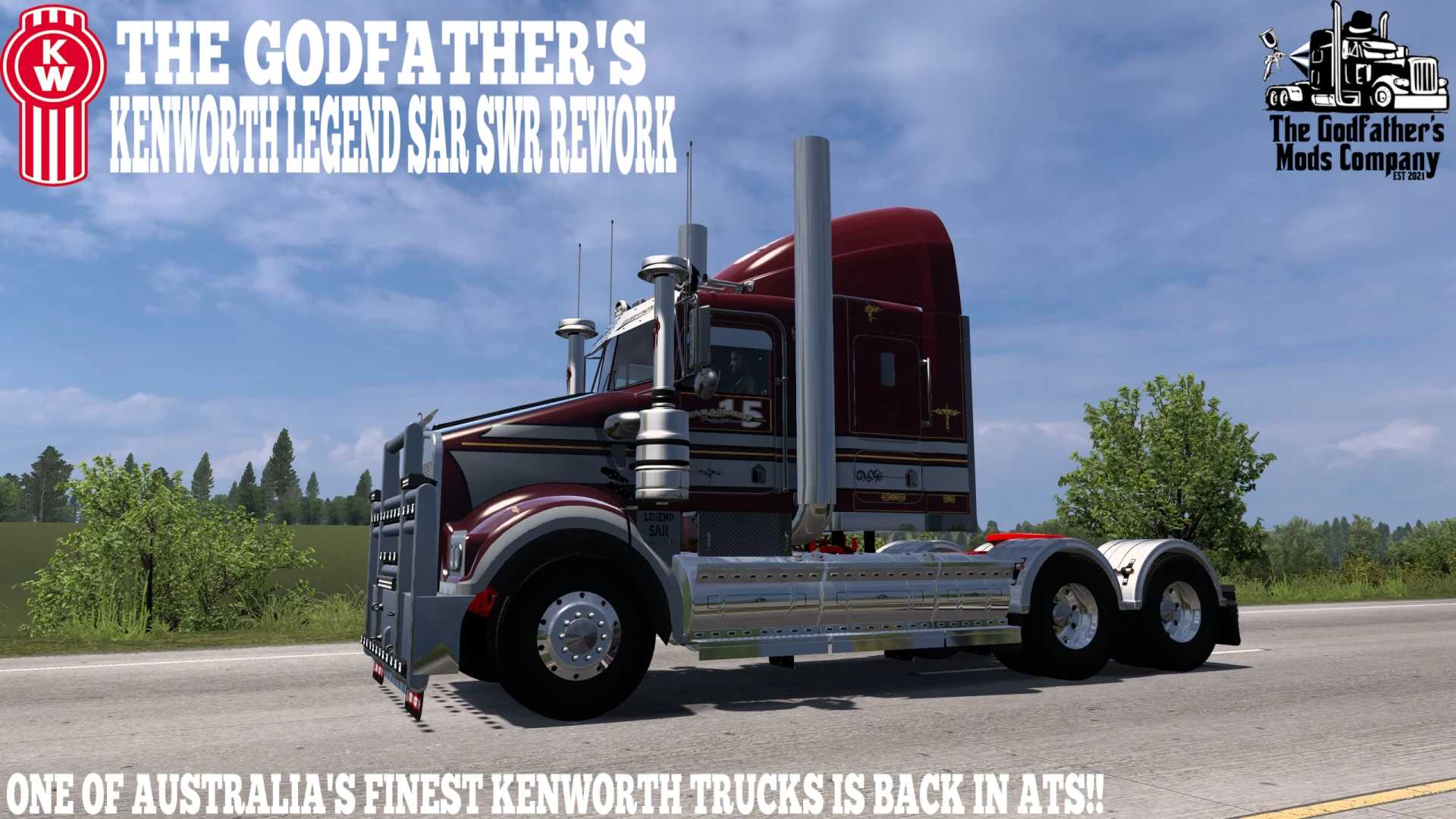 The Godfather's Kenworth Legend SAR SWR Rework v1.1 ATS - Euro Truck Simulator 2 Mods | American Truck Simulator Mods – Parts mod for Euro Truck Simulator 2