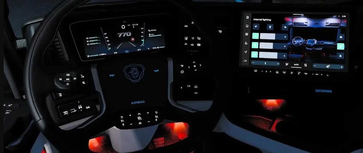 Scania NG Improved Dashboard v1.60 ETS2 - Euro Truck Simulator 2 Mods | American Truck Simulator Mods – Parts mod for Euro Truck Simulator 2