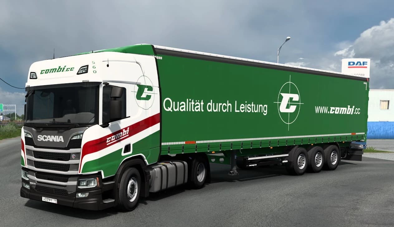 Combo Skin Combi Logistics GmbH v1.0 ETS2 - Euro Truck Simulator 2 Mods | American Truck Simulator Mods – Skins mod for Euro Truck Simulator 2
