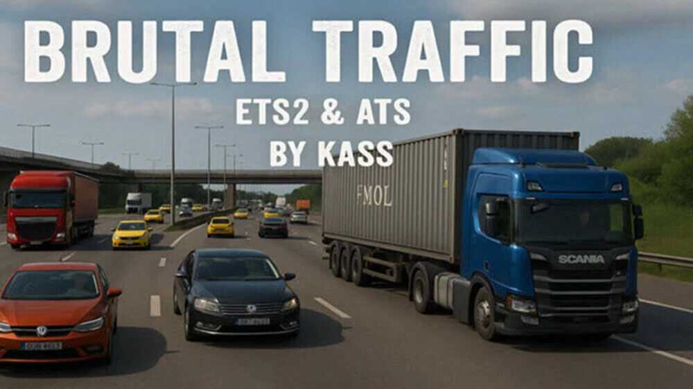 Brutal Traffic V7.5 ETS2 - Euro Truck Simulator 2 Mods | American Truck Simulator Mods – Other mod for Euro Truck Simulator 2
