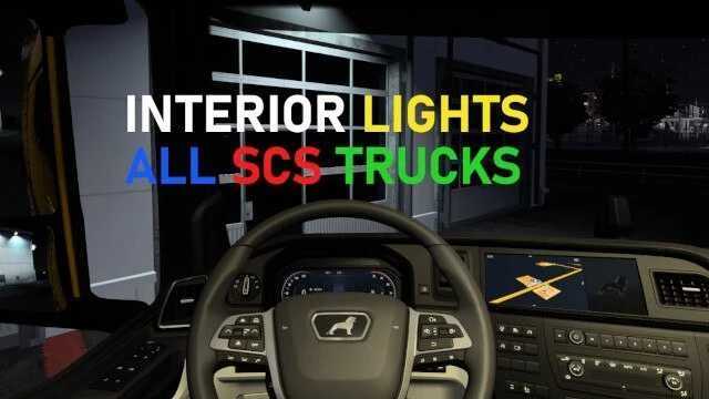 Interior Lights for all SCS Trucks v1.58 ETS2 - Euro Truck Simulator 2 Mods | American Truck Simulator Mods – Other mod for Euro Truck Simulator 2