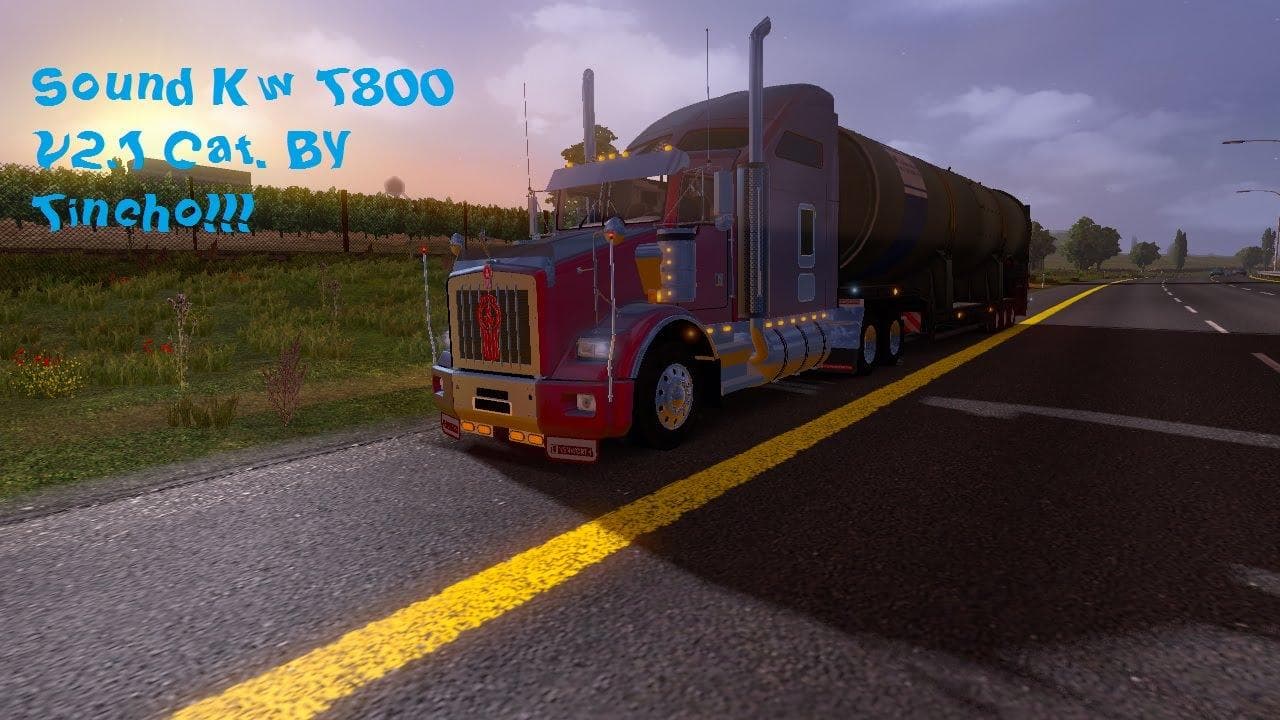Kenworth T800 sound cat Final Version By tincho – Sounds mod for Euro Truck Simulator 2