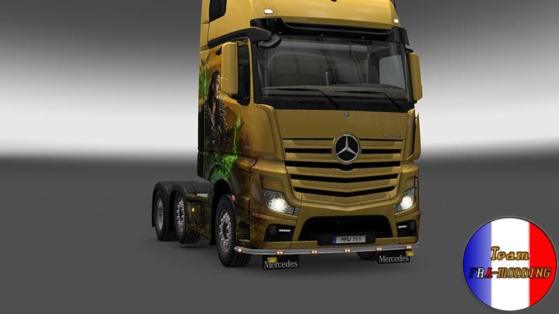 Bottomgrill mudflaps mercedes actros 1.18 – Parts mod for Euro Truck Simulator 2