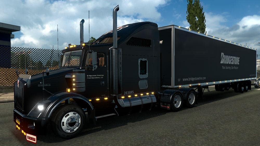 DC Bridgestone T800 + American Trailer Combo Skin Pack 01 – Skins mod for Euro Truck Simulator 2