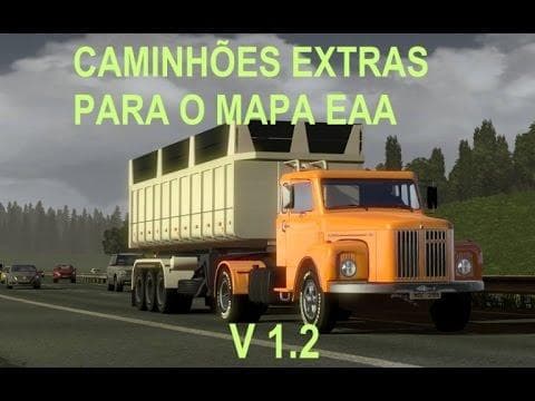 EAA MAP – BRAZILIAN TRUCKS PACK – Trucks mod for Euro Truck Simulator 2