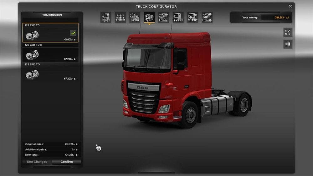 Gearbox Pack by Paulski2610 – Parts mod for Euro Truck Simulator 2