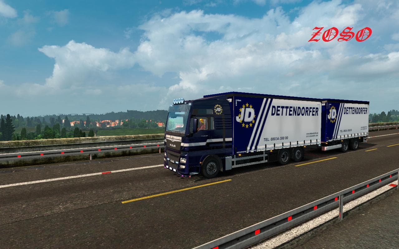 Man euro6 bdf tandem dettendorfer skin for trailer – Skins mod for Euro Truck Simulator 2