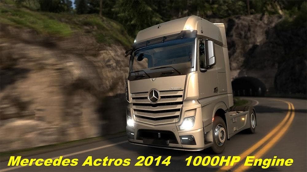 MERCEDES ACTROS 2014 1000HP ENGINE – Parts mod for Euro Truck Simulator 2