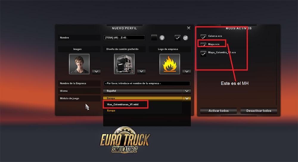 MAP COLOMBIA V1 – Maps mod for Euro Truck Simulator 2