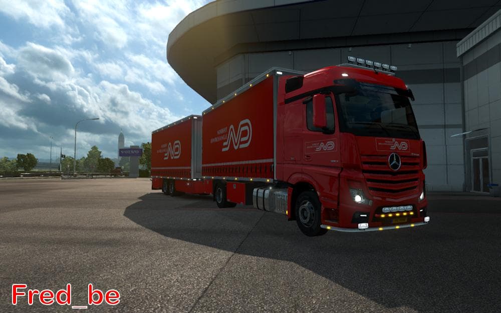 Mercedes Actros 2014 N.Dentressangle 1.18.x – Trucks mod for Euro Truck Simulator 2