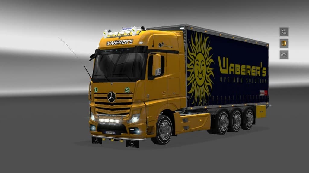 Mercedes Actros 2014 Tandem v2 1.18x screenshot 3