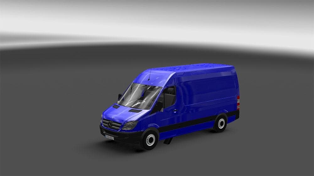 MERCEDES SPRINTER 1.18 WITH TEMPLATE – Skins mod for Euro Truck Simulator 2