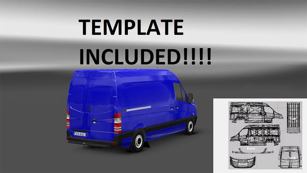 MERCEDES SPRINTER 1.18 WITH TEMPLATE screenshot 2