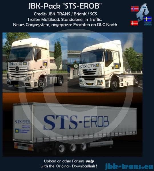 STS EROB – Trailers mod for Euro Truck Simulator 2
