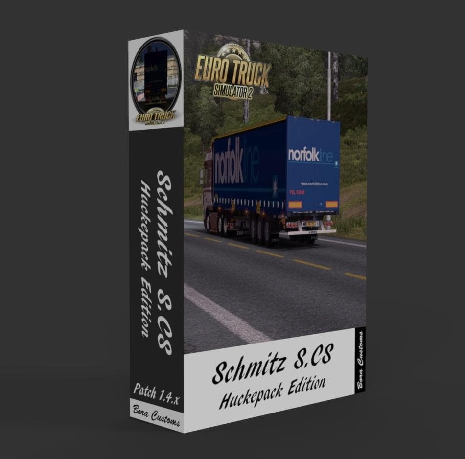 SCHMITZ HUPA CURTAIN 1.19.X – Trailers mod for Euro Truck Simulator 2