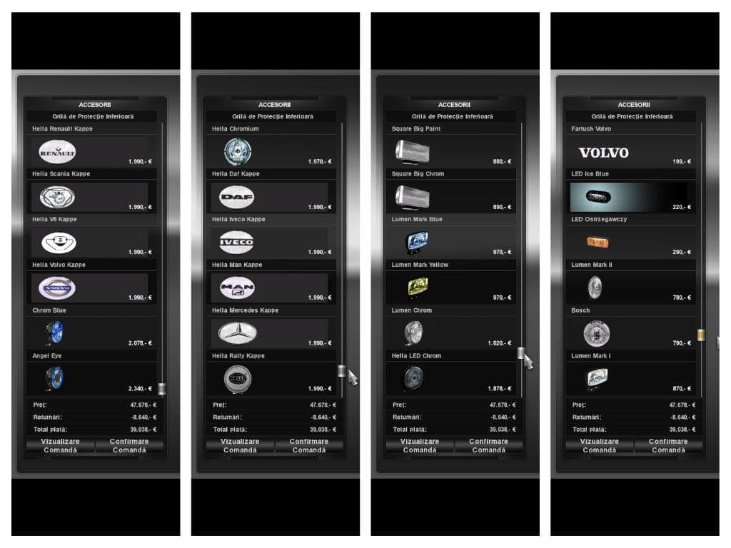ACCESSORIES FOR TRUCK 1.19 – Parts mod for Euro Truck Simulator 2