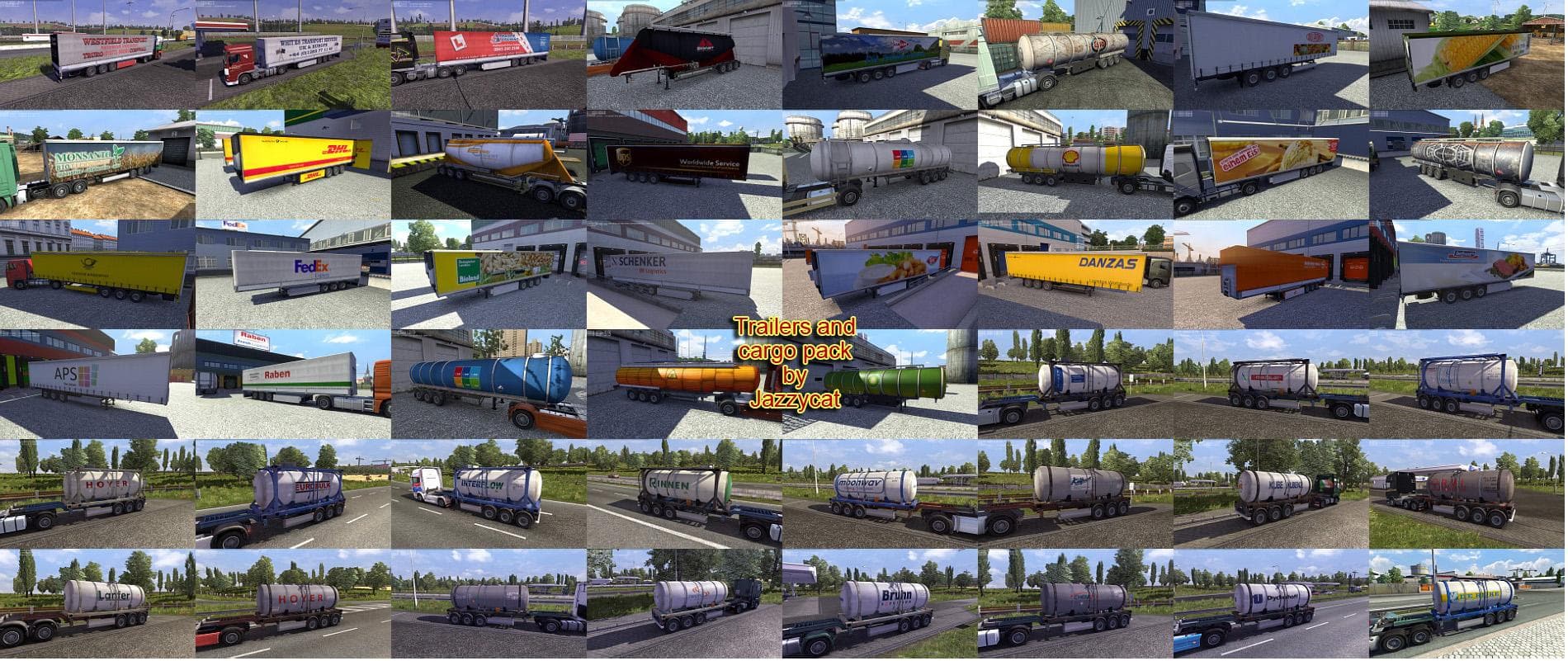 ADDON FOR THE TRAILERS AND CARGO PACK FROM JAZZYCAT 1.18.X – Trailers mod for Euro Truck Simulator 2