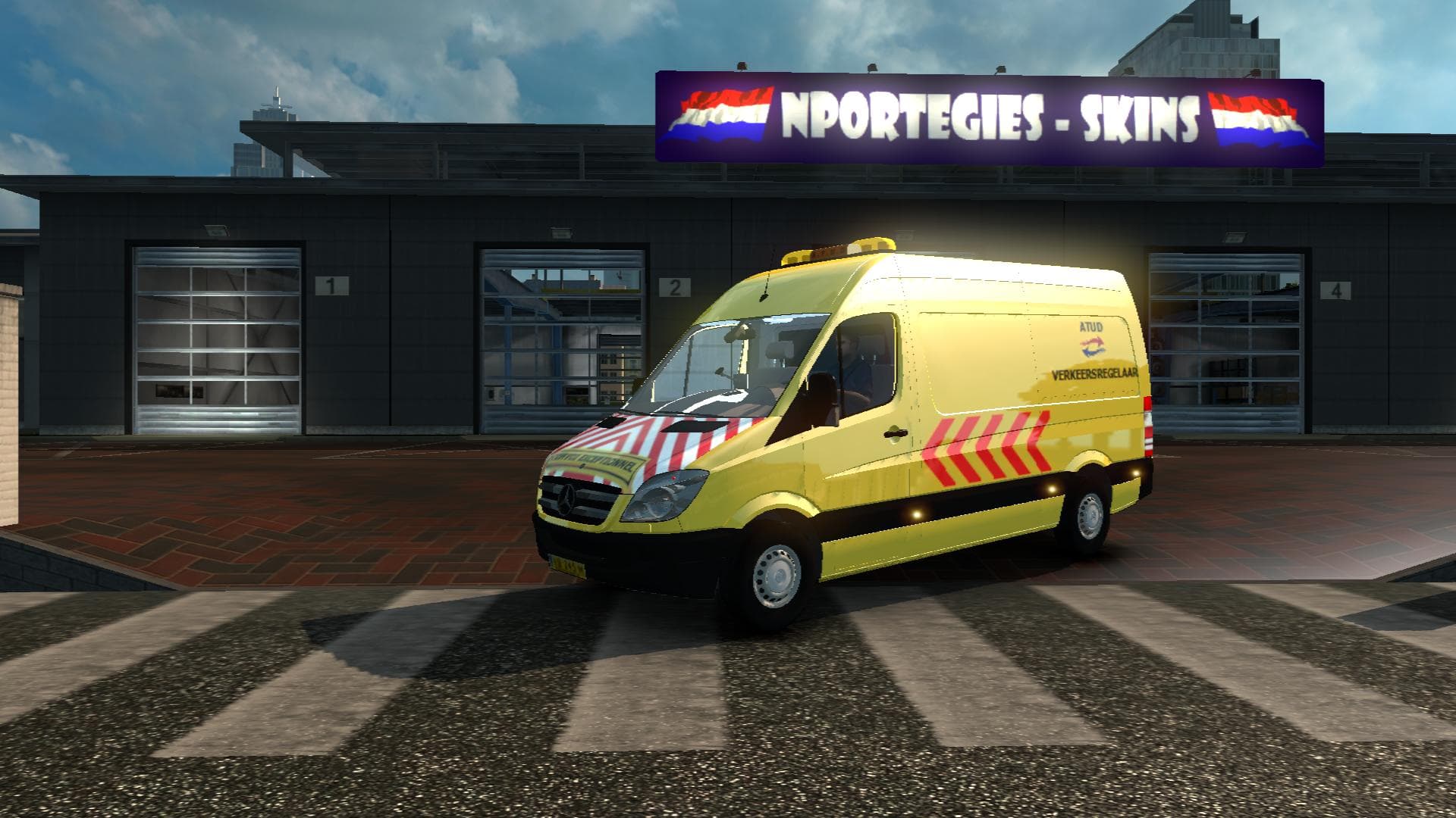 ATUD VERKEER – MERCEDES SPRINTER 1.18.X – Skins mod for Euro Truck Simulator 2
