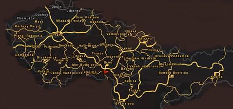 CZ & SK MAP ADDON 1.18 – Maps mod for Euro Truck Simulator 2