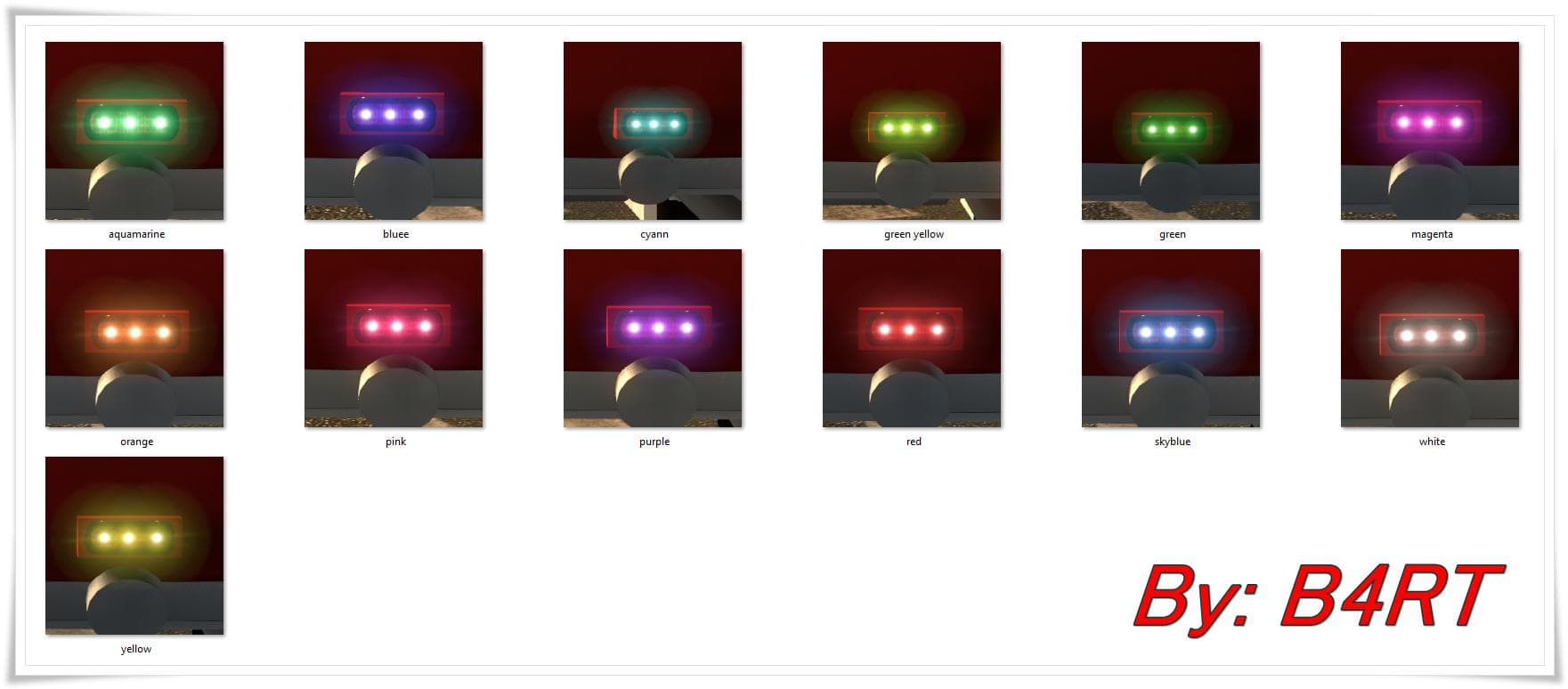 NEW LED COLORS FOR MODDERS – Parts mod for Euro Truck Simulator 2