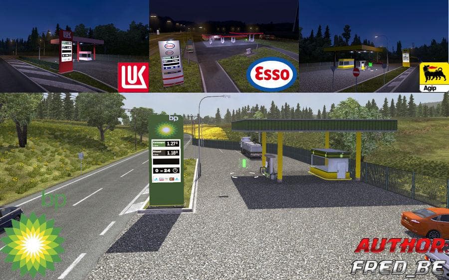 REAL GAS STATION .X – Maps mod for Euro Truck Simulator 2