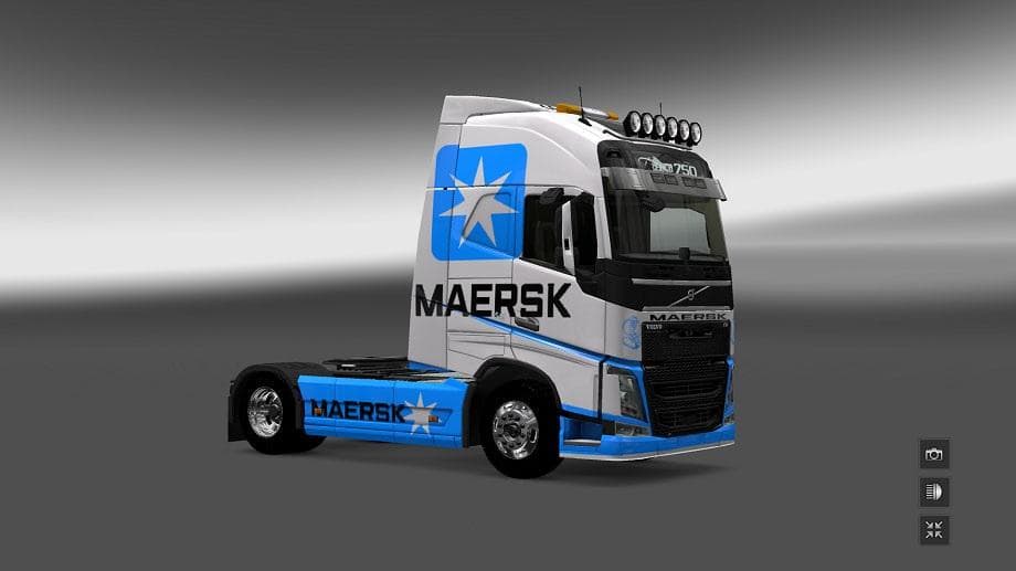 VOLVO FH 2012 MAERSK LINE SKIN screenshot 3