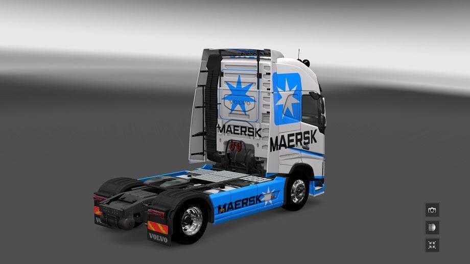VOLVO FH 2012 MAERSK LINE SKIN screenshot 2