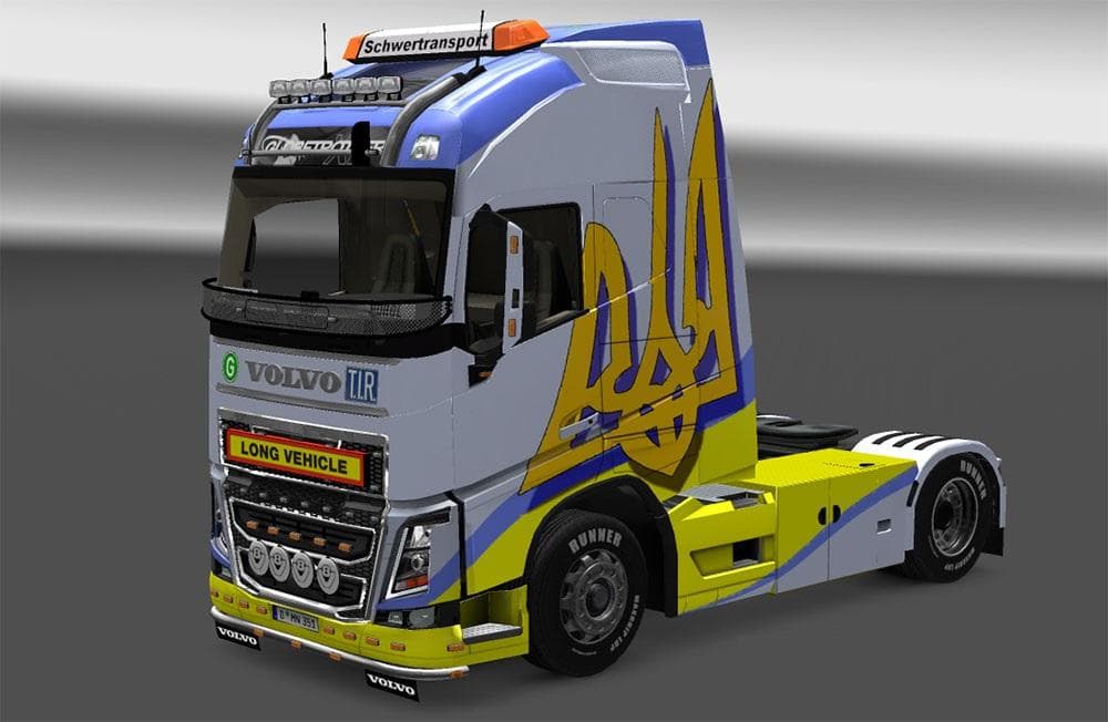 VOLVO UKRAINE NATIONAL COLOR SKIN – Skins mod for Euro Truck Simulator 2