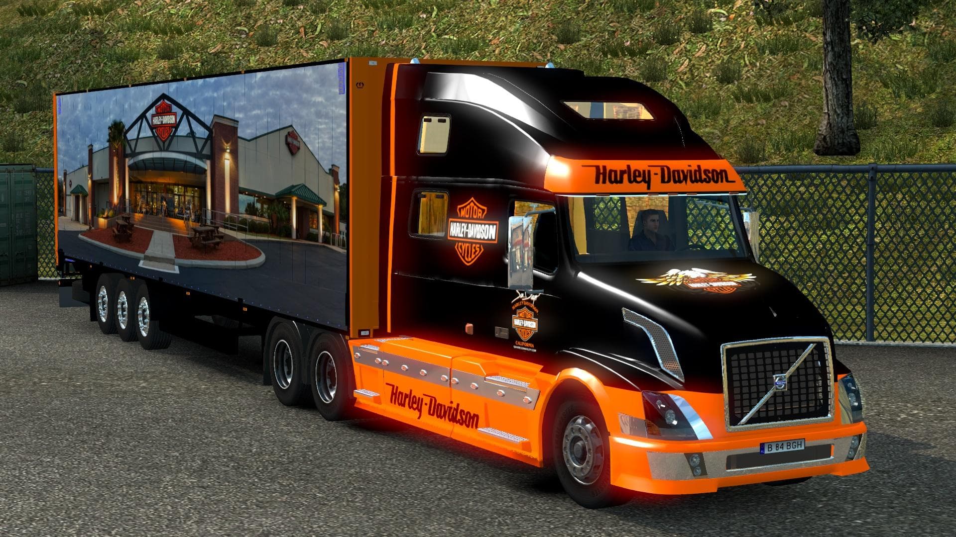 VOLVO VNL 780 HARLEY DAVIDSON + 17 TRAILER 1.18 – Trucks mod for Euro Truck Simulator 2