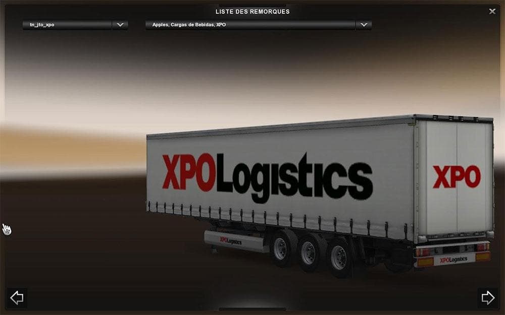 XPO LOGISTICS TRAILER SKIN – Skins mod for Euro Truck Simulator 2