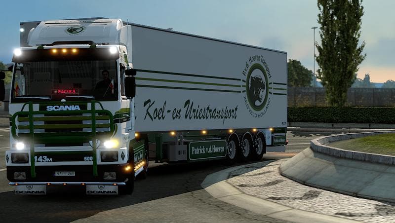 SCANIA 143M PATRICK V.D. HOEVEN COMBO PACK 1.19 – Skins mod for Euro Truck Simulator 2