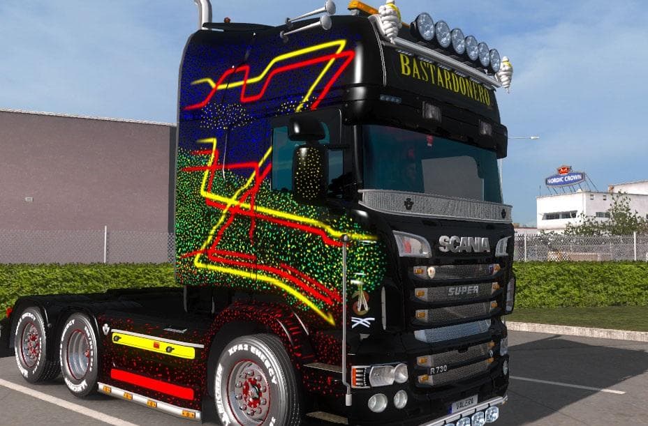 BASTARDONERO FOR SCANIA TOPLINE – Skins mod for Euro Truck Simulator 2