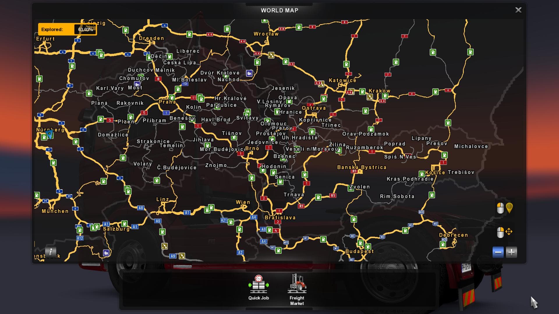 CZ/SK ADDON MAP – Maps mod for Euro Truck Simulator 2