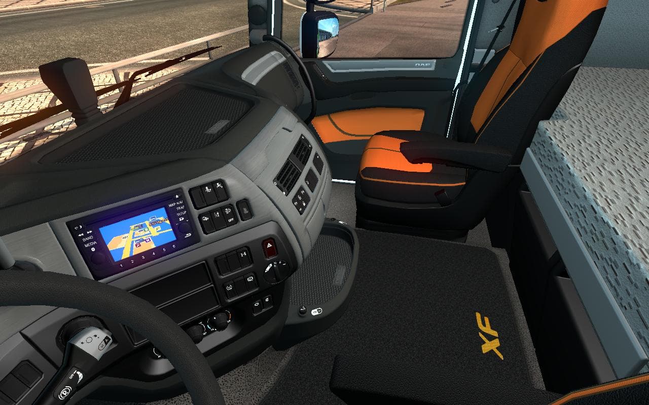 DAF XF EURO 6 GPS BACKGROUND – Skins mod for Euro Truck Simulator 2