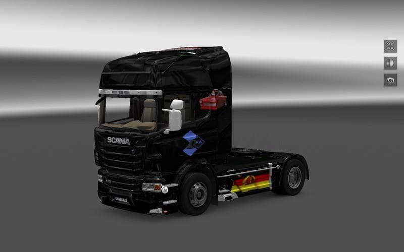 DDR SCANIA – Skins mod for Euro Truck Simulator 2