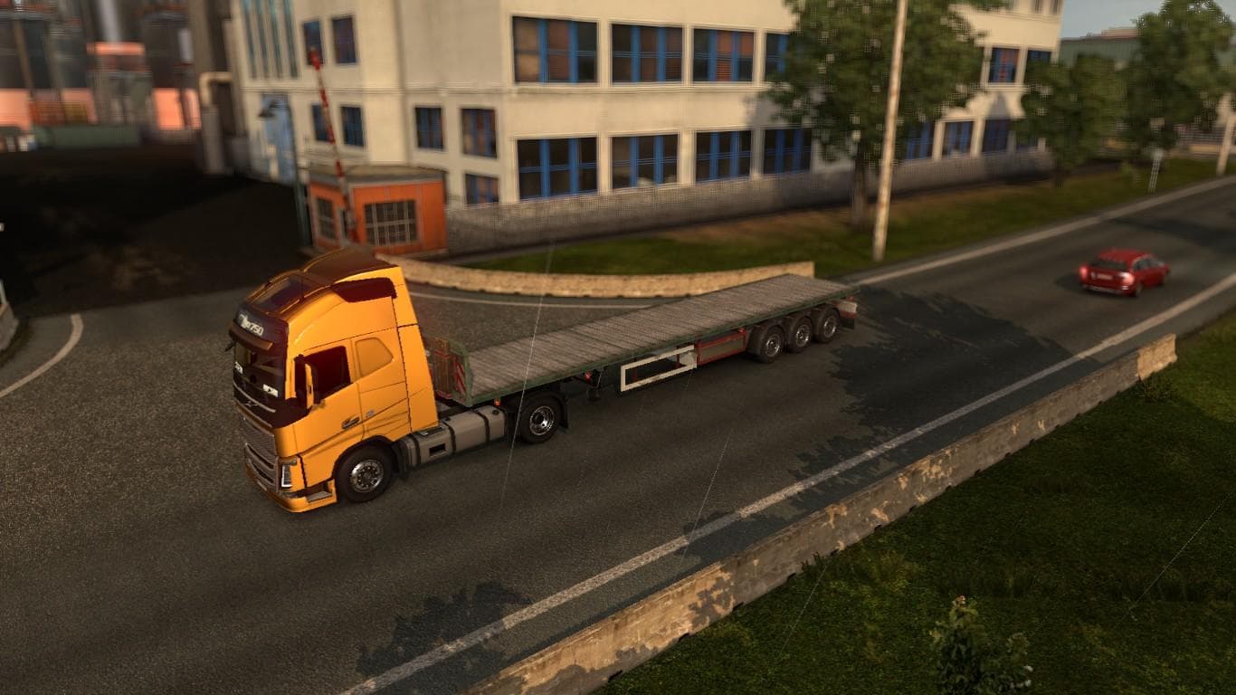 FLATBED ORIGINAL TRAILER – Trailers mod for Euro Truck Simulator 2