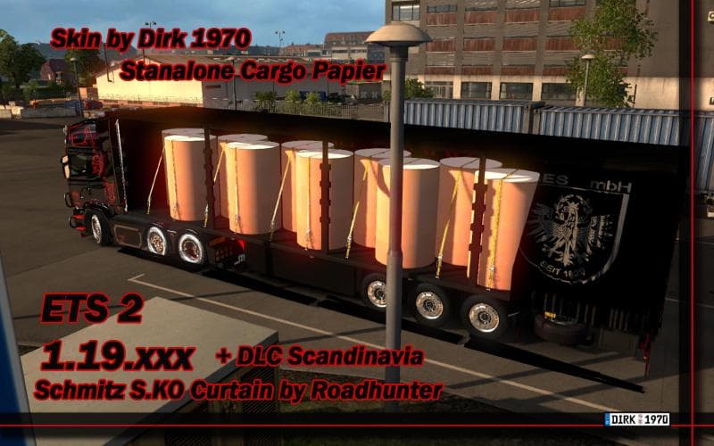 STANDALON CARGO PAPER 1.19.X – Trailers mod for Euro Truck Simulator 2